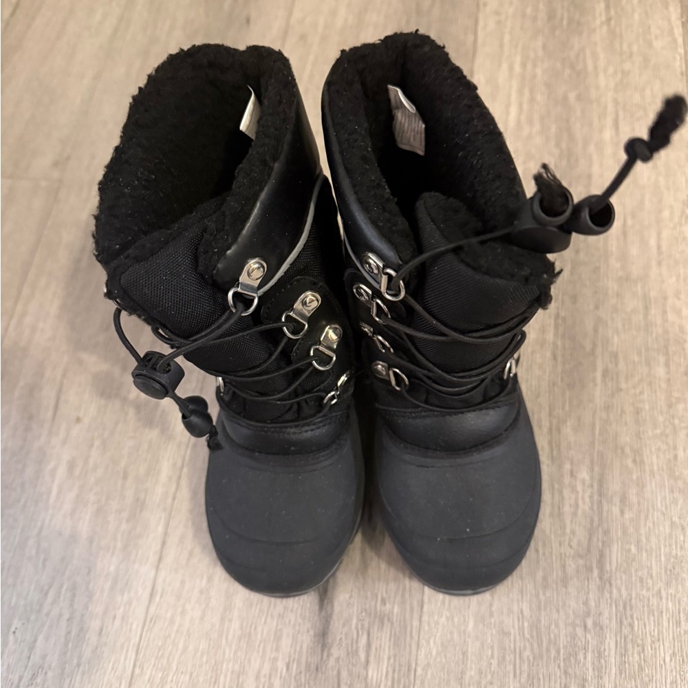 Black Kids Winter Boots